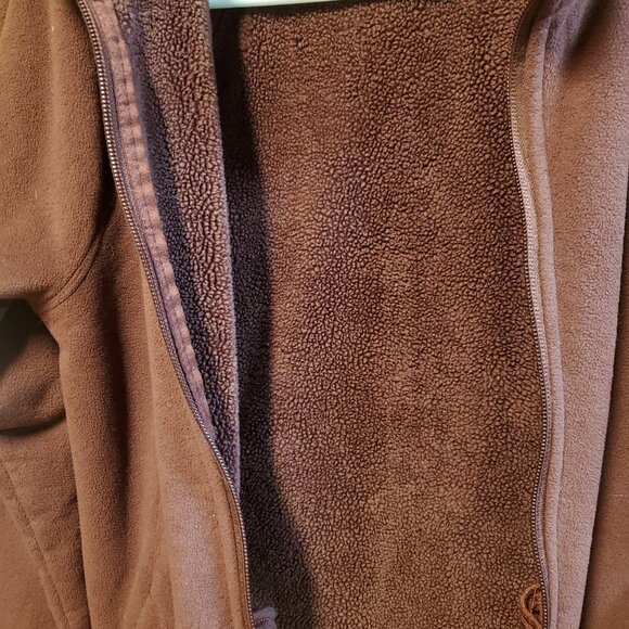The North Face Maroon Full Zip Fleece Jacket Size Small - Picture 8 of 8